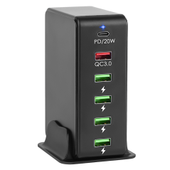 Chargeur Multiports USB 65W 6 Ports -1 Type U | Smarty Paris
